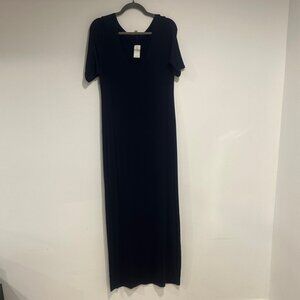 Navy blue maternity Maxi Dress